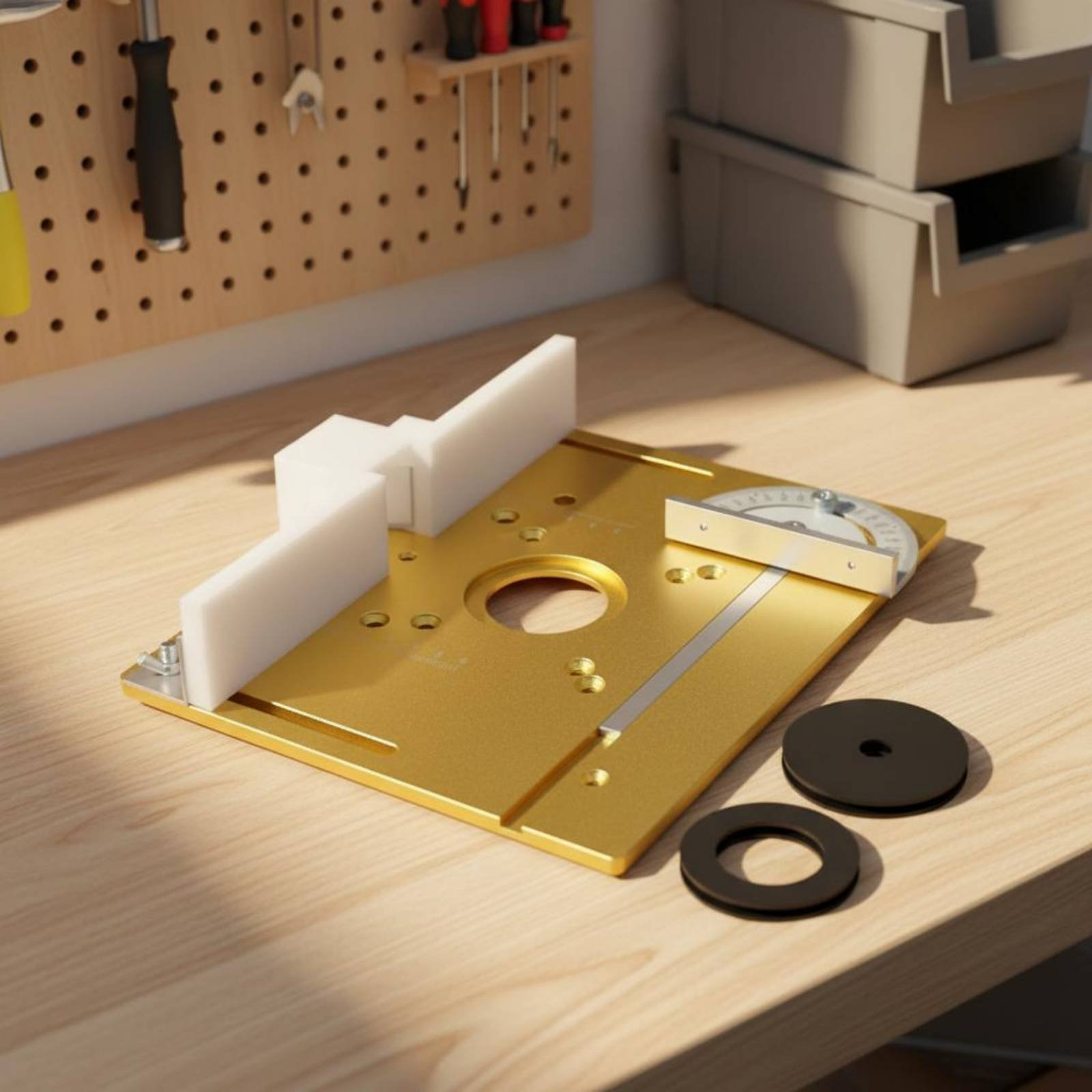 Power Tools Guide - Aluminum Router Table Insert Plate Wear-Resistant