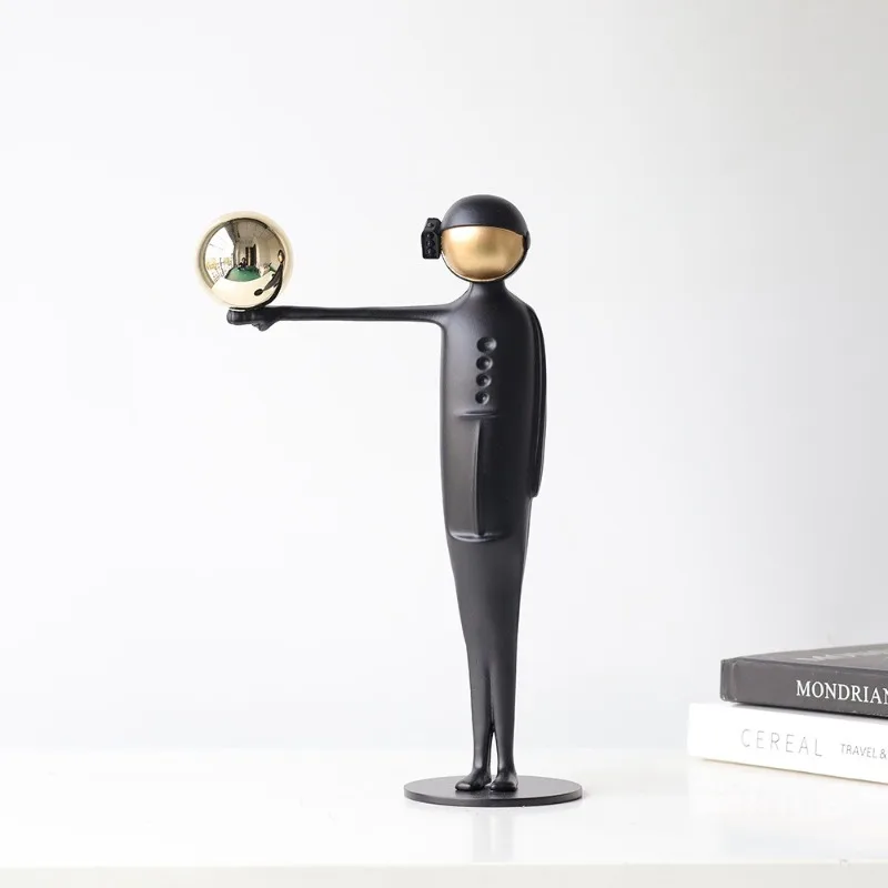 Power Tools Exhibition - Cast iron figure small sculpture ornament,