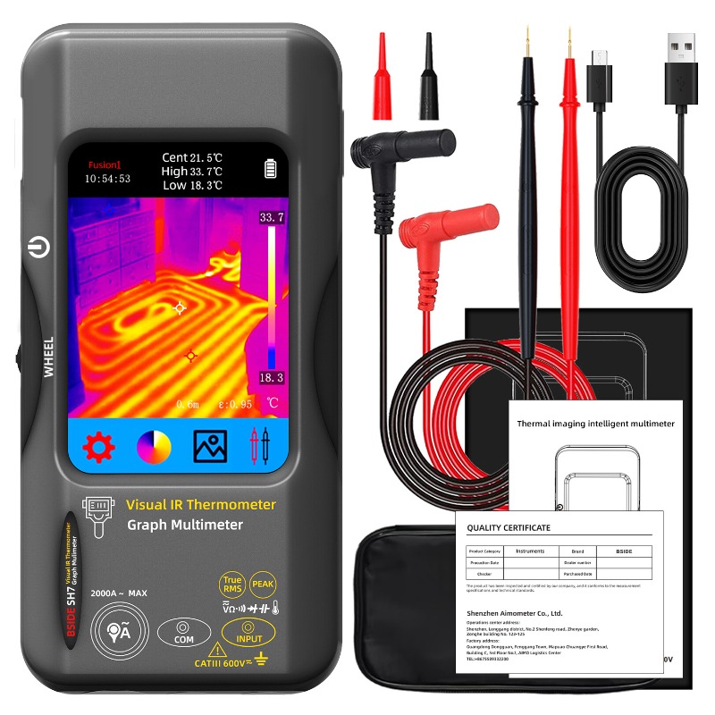 Power Tools Images - Thermal Imager Multimeter Handheld Touch Screen,