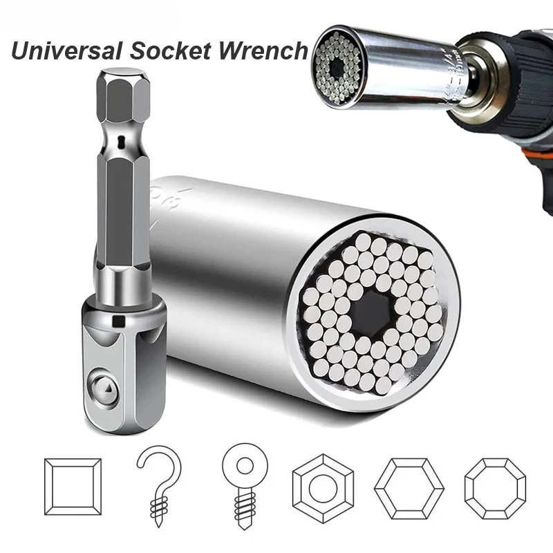 Power Tools List - Universal Socket Wrench Head Set Sleeve