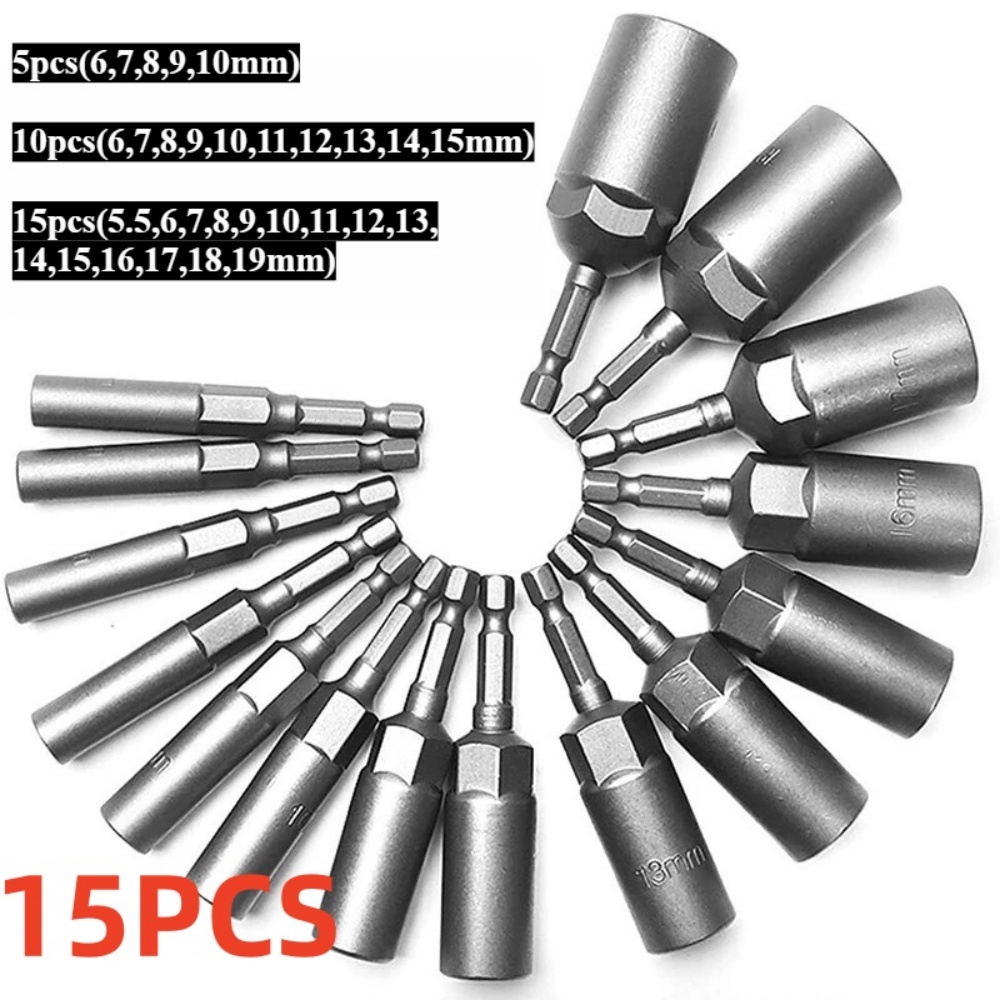 Power Tools List - 15/5Pcs 80mm Length Deepen Power Nut