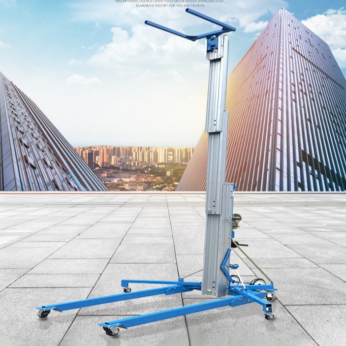 Power Tools Exhibition - Aluminum alloy elevator hand-cranked small exhibition