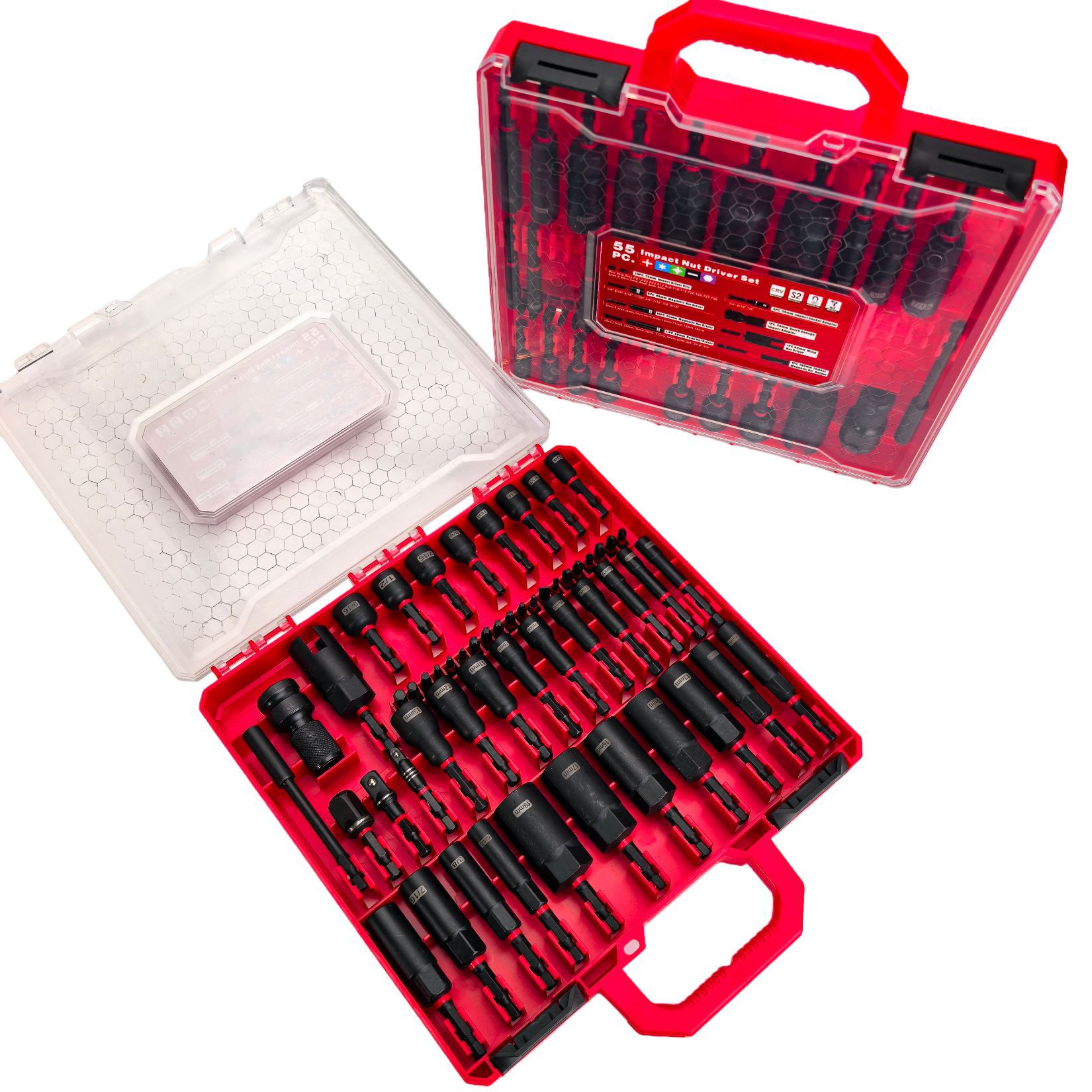 Power Tools List - 55PCS Magnetic Impact Nut Driver Set