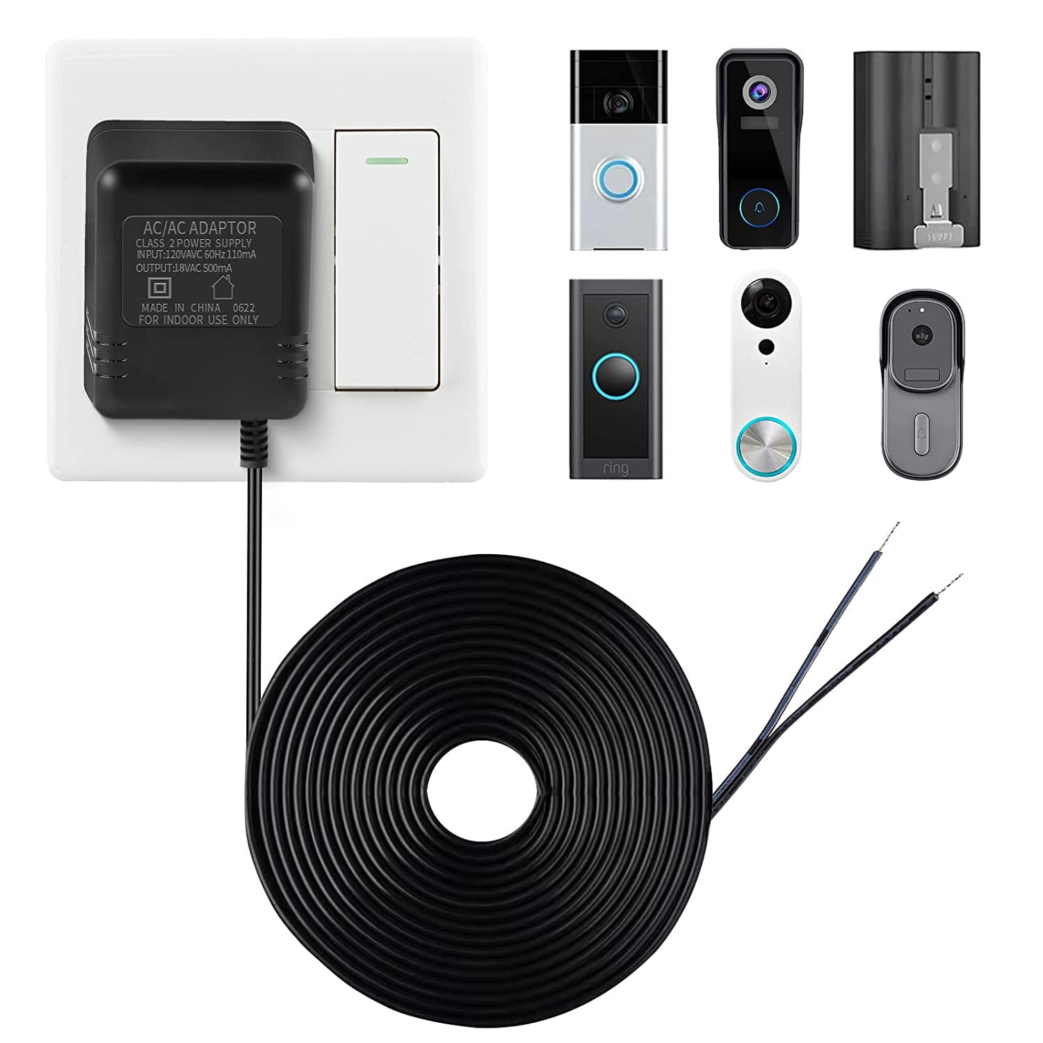 Power Tools List - 18V 500mA Doorbell Adapter, Video Doorbell