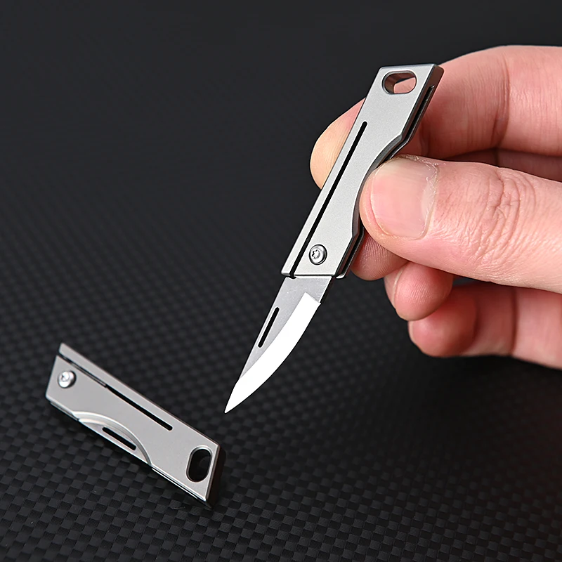 Mini Titanium Alloy Folding Kn - Power Key Tools 评论和价格