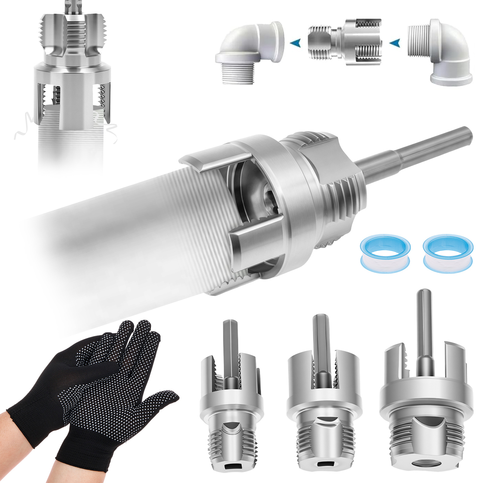4 in 1 Water Pipe Thread Cutti - Power Tools Plumbing 评论和价格