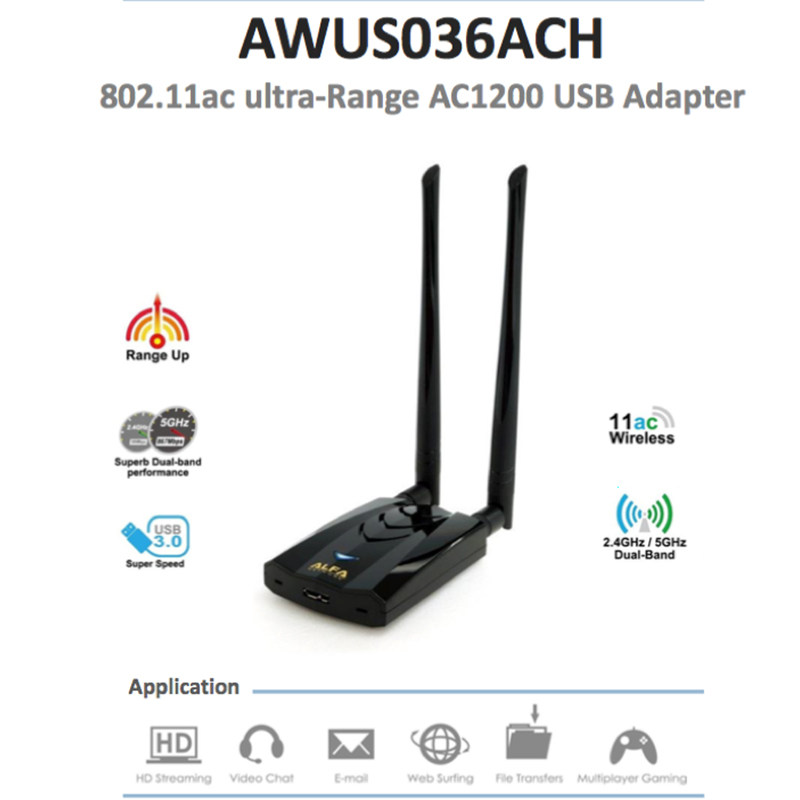 New ALFA AWUS036ACH Uses RTL88 - Power Tools For Linux 评论和价格