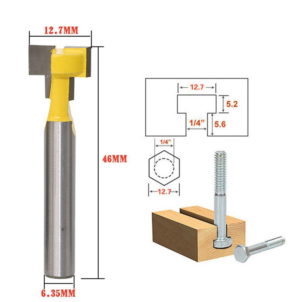 A11I 1/4 inch Shank T-Slot Cut - Power Tools For Woodworking 评论和价格