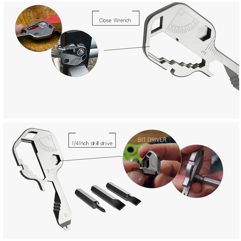 EDC24 in 1 Multifunction key t - Power Key Tools 评论和价格