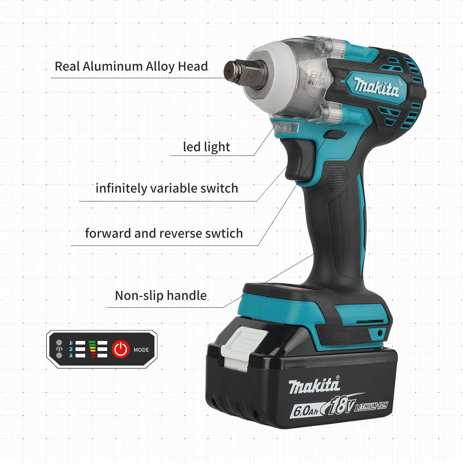 Makita DTW300 18V Tool Set Bru - Power Tools List 评论和价格