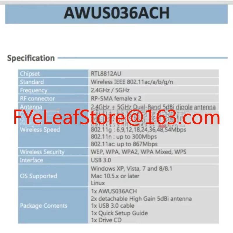 ALFA AWUS036ACH RTL8812AU Mac  - Power Tools For Linux 评论和价格